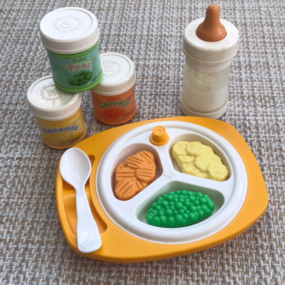 Vintage Fisher-Price Baby Food Set